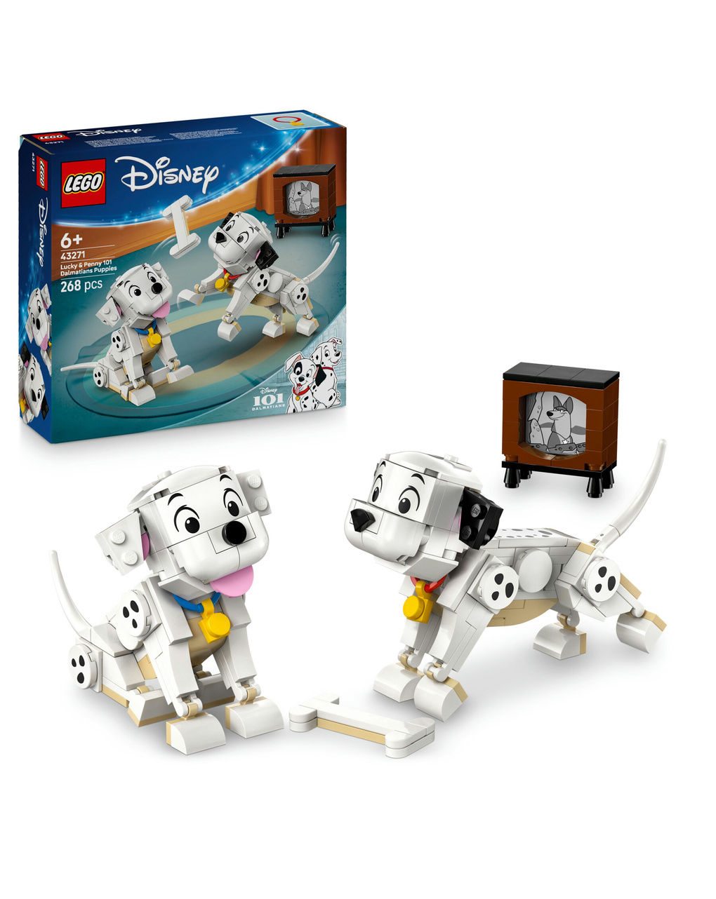 Lego disney 43271 pongo e peggy - la carica dei 101 6+