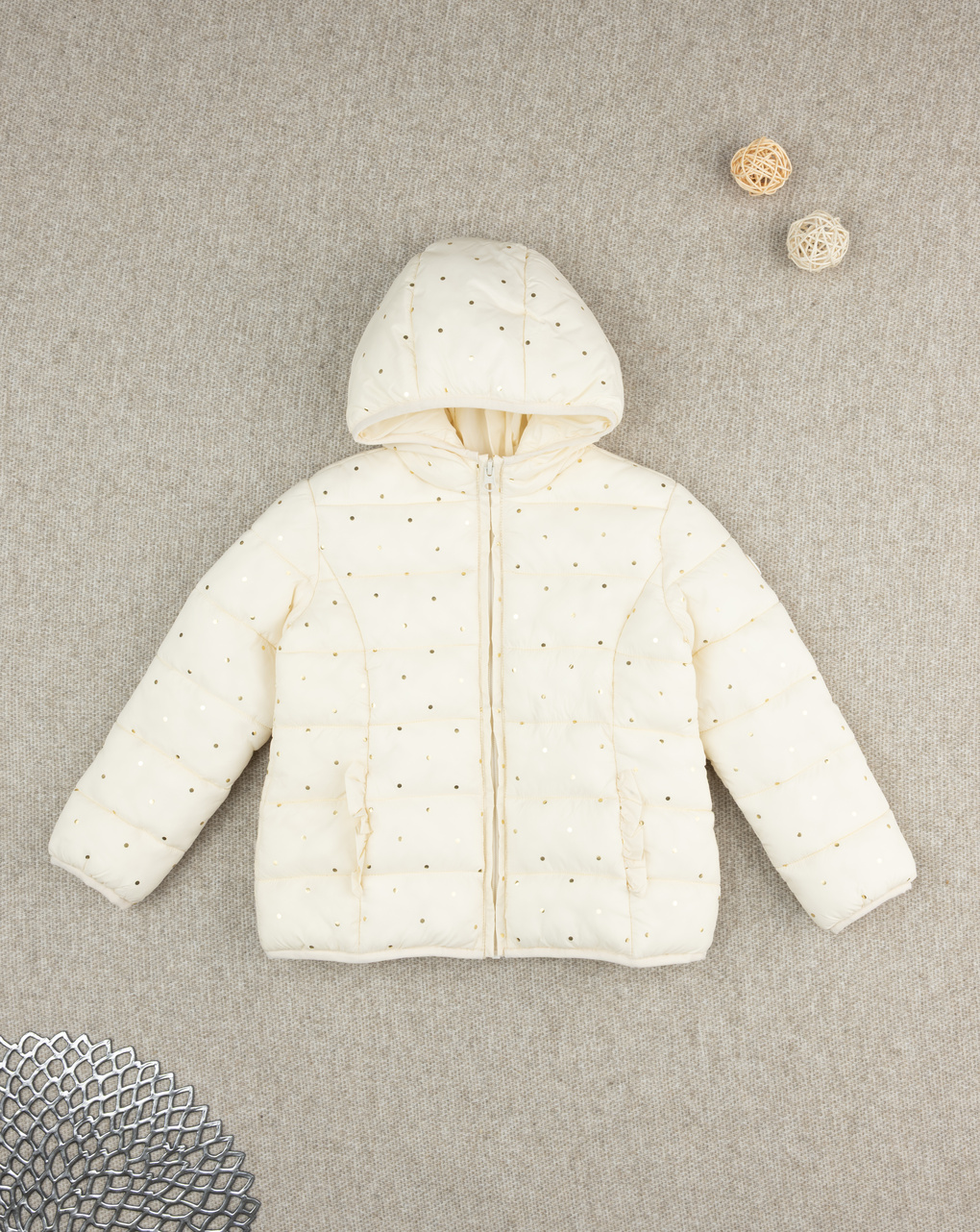 Giacca bimba panna
