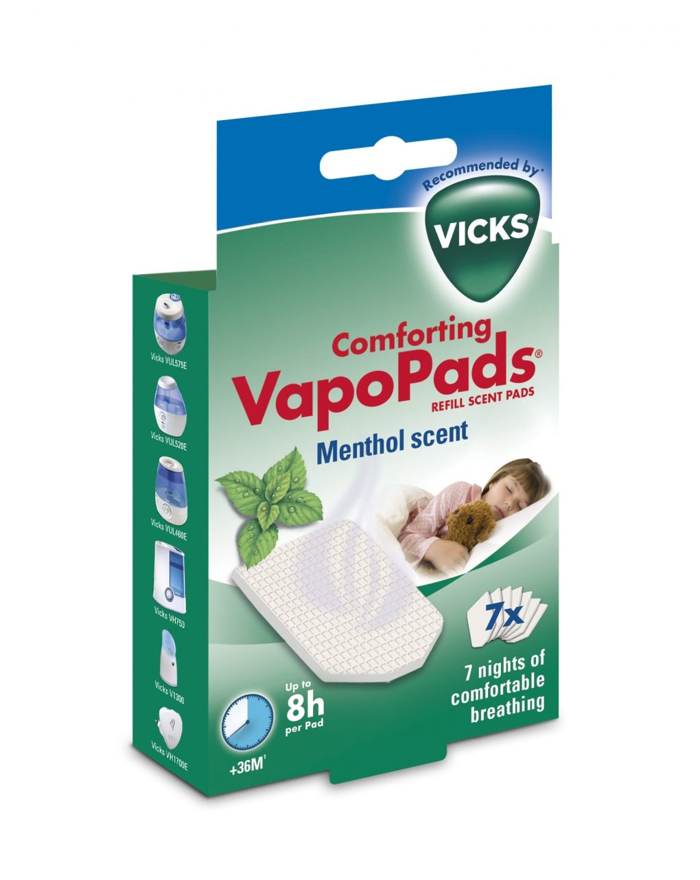 Vapo pads mentolo 7 pz - vicks