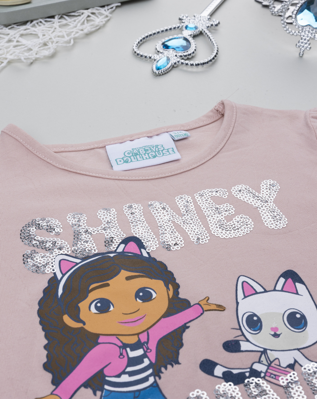 T-shirt rosa bambina gabby