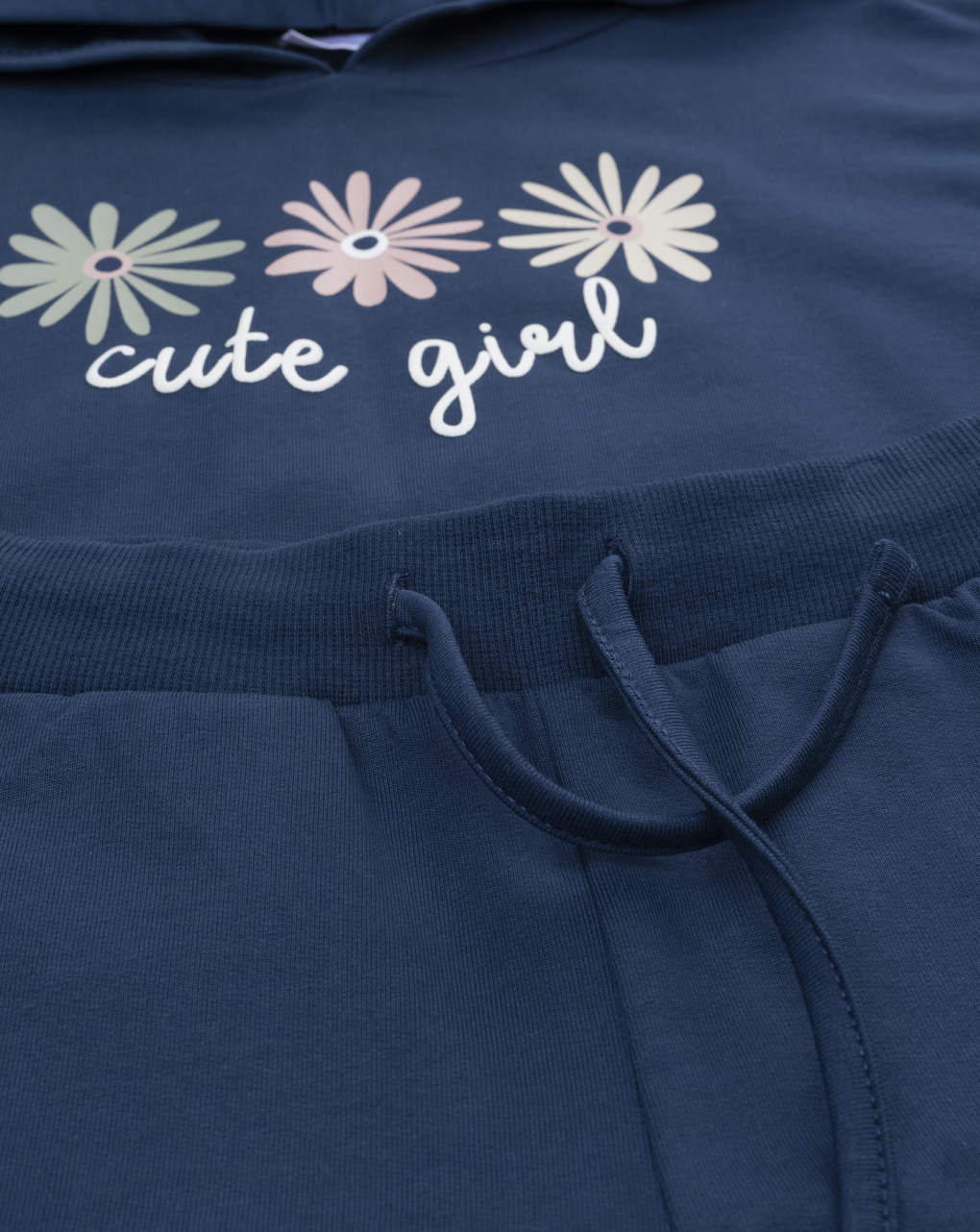 Completo jogging bimba blu margherite