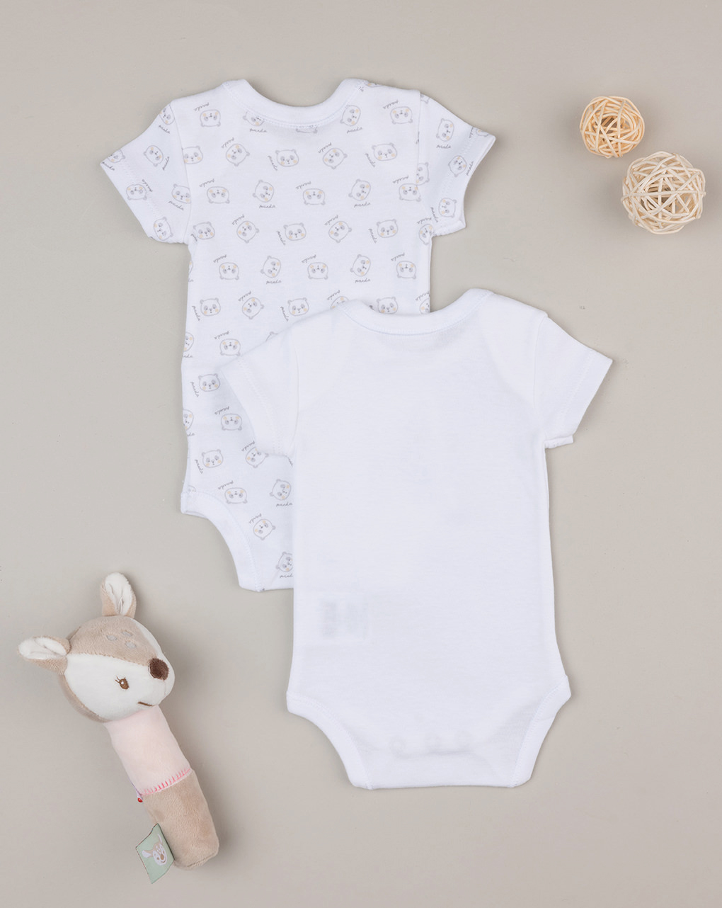 Pack x2 body unisex manica corta