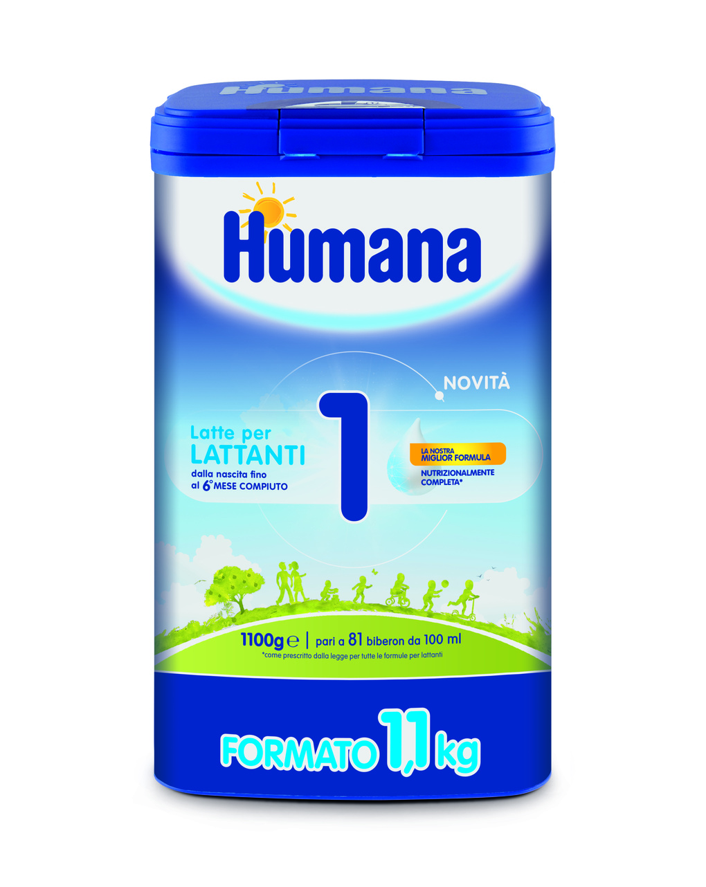 Latte humana 1 polvere 1100g - humana
