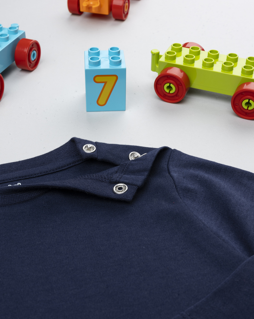 T-shirt bimbo blu scuro maniche lunghe