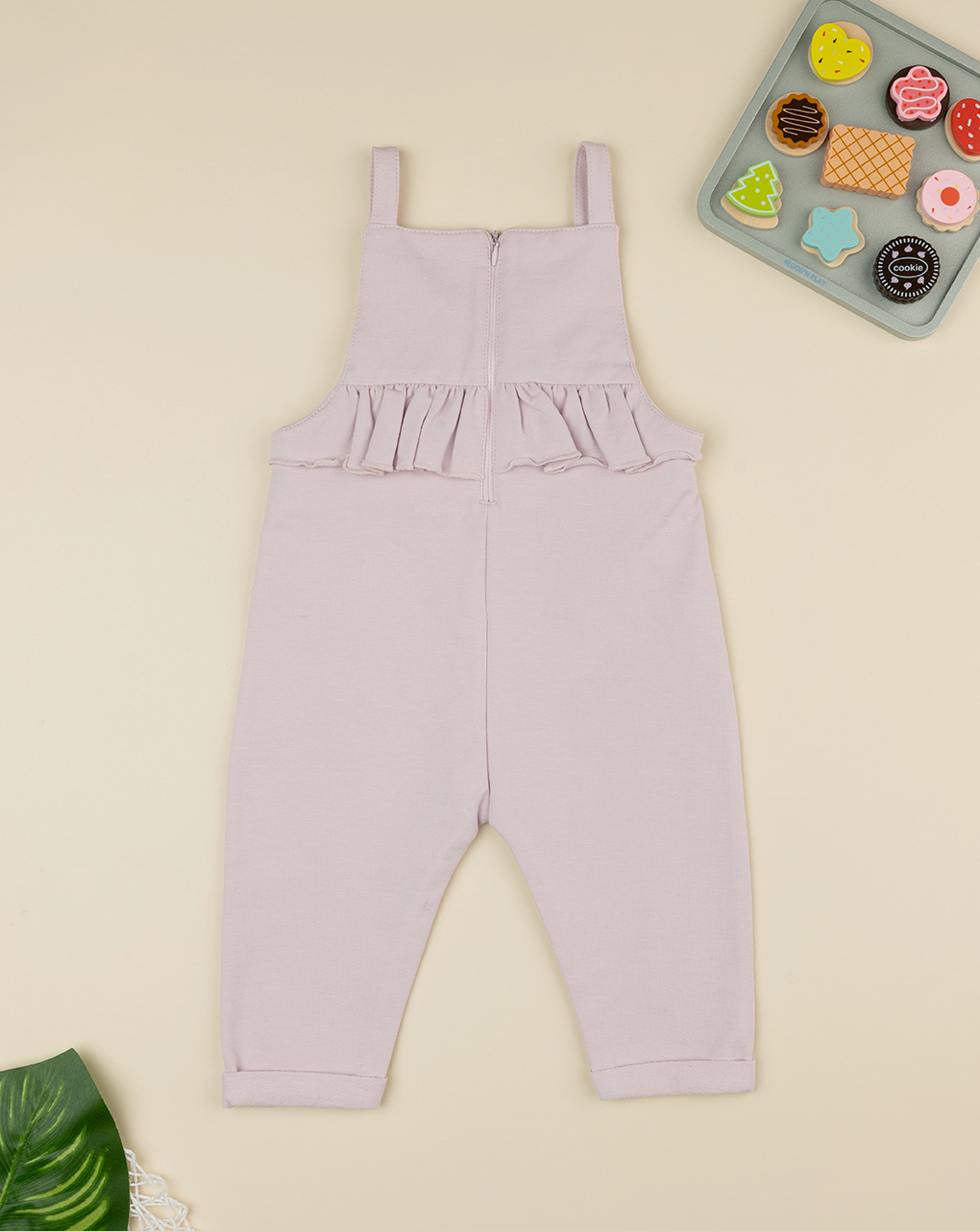 Salopette bimba rosa