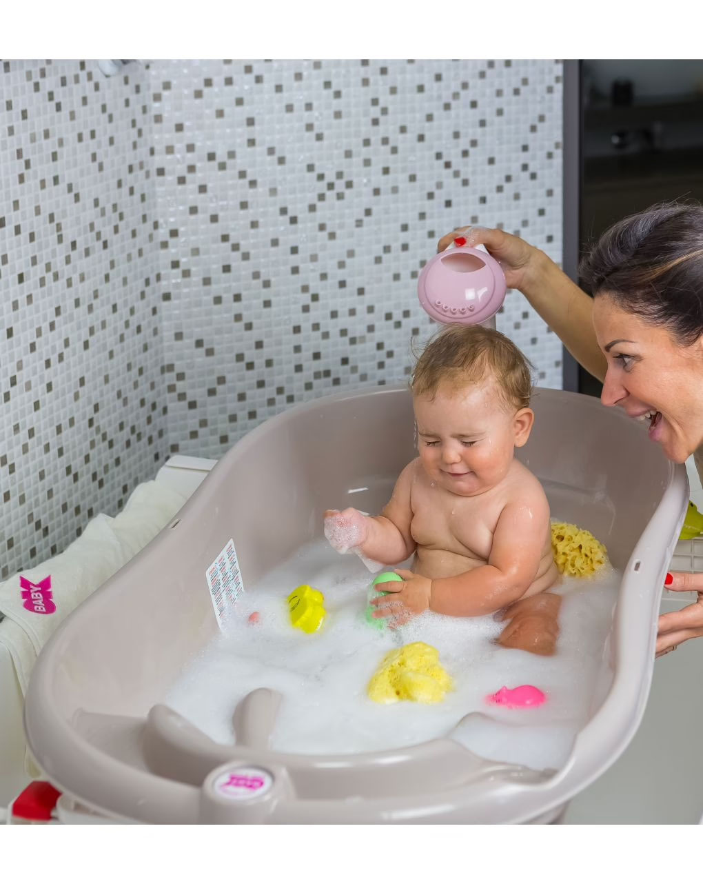 Vaschetta da bagno onda azzurra 0-12 mesi - ok baby