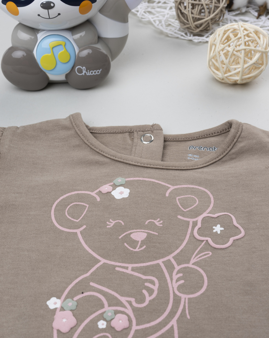 Stampa bimba marrone "cute bear"