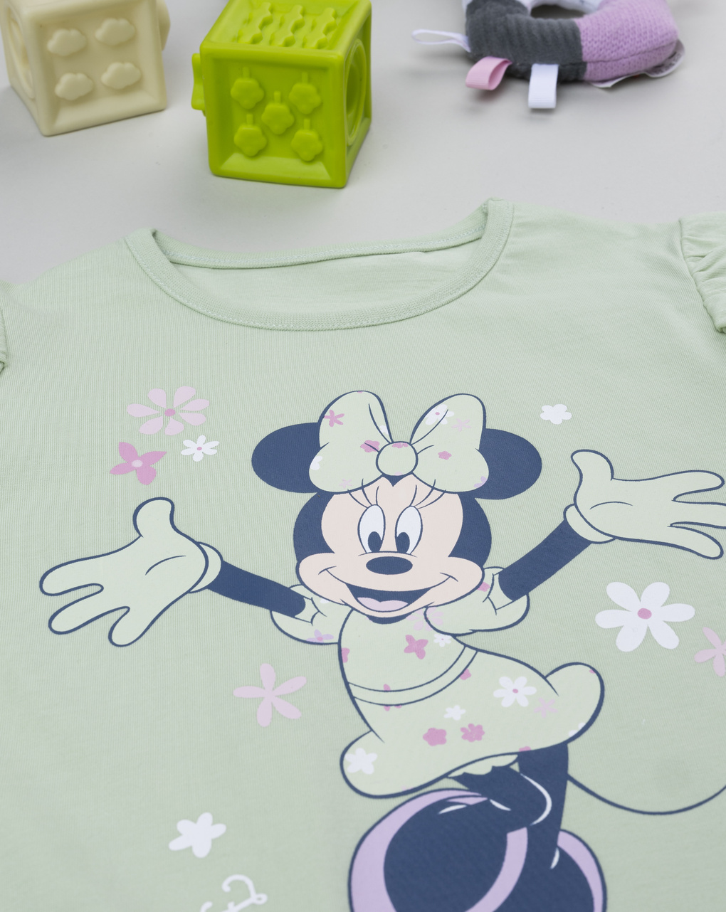 Pigiama bambina verde minnie