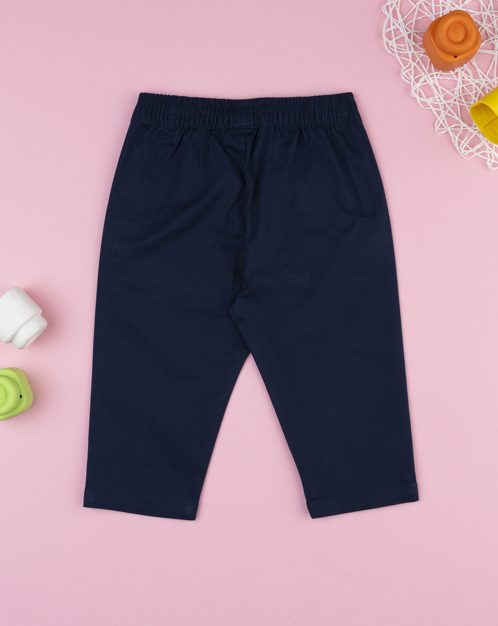 Pantalone twill bimbo blu