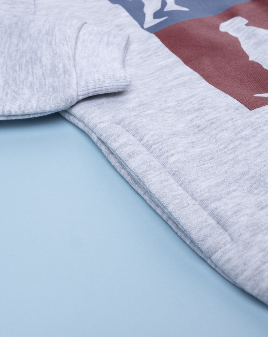 Completo jogging felpato bambino blu/verde