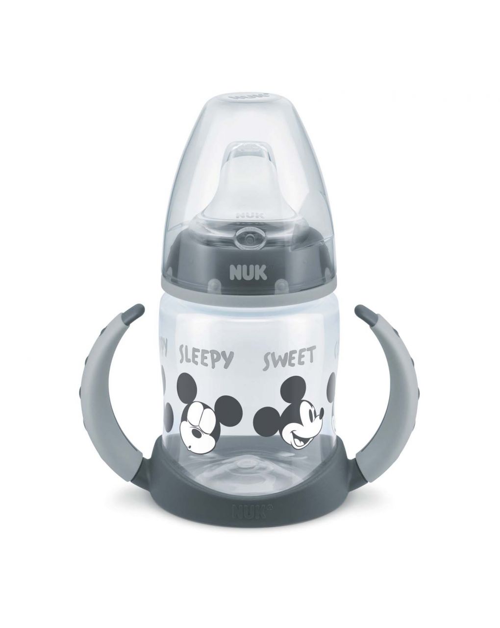 Tazza disney bevimpara mickey grey silicone 150ml - nuk