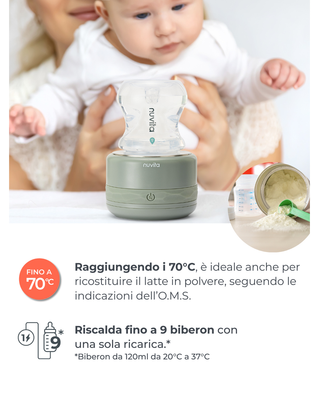 Scaldabiberon portatile universale warm70 - nuvita