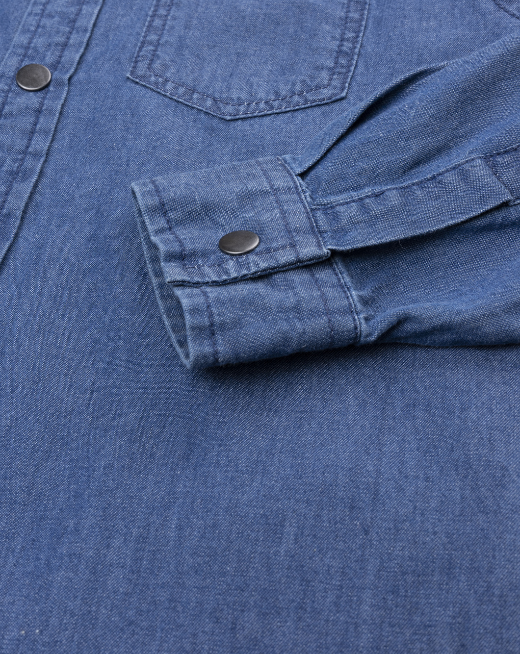 Camicia bambino blu denim