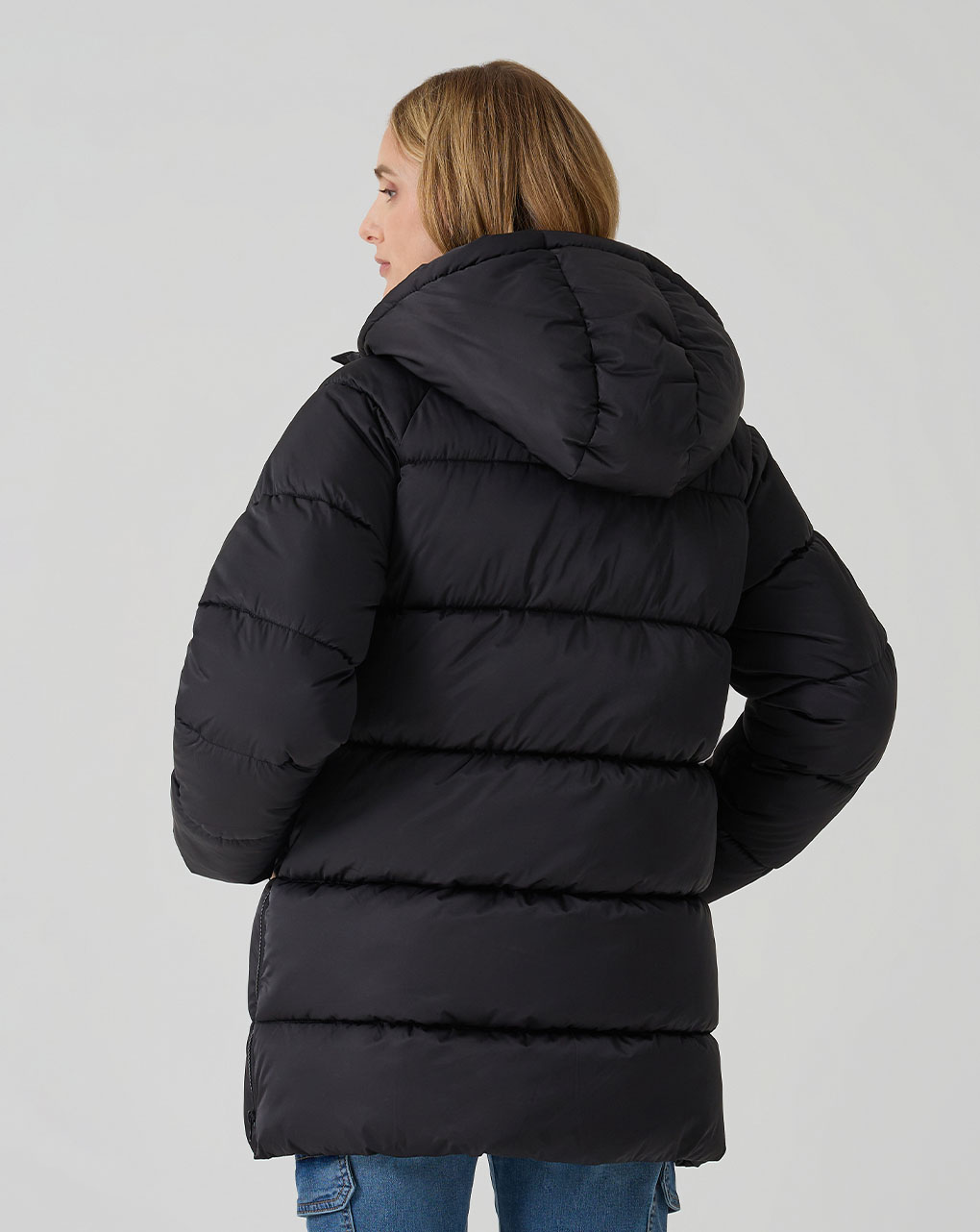 Piumino nero premaman