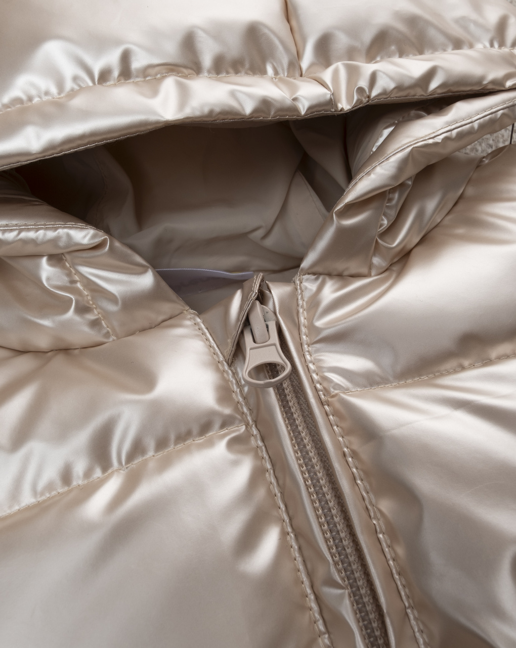 Gilet imbottito bimba oro