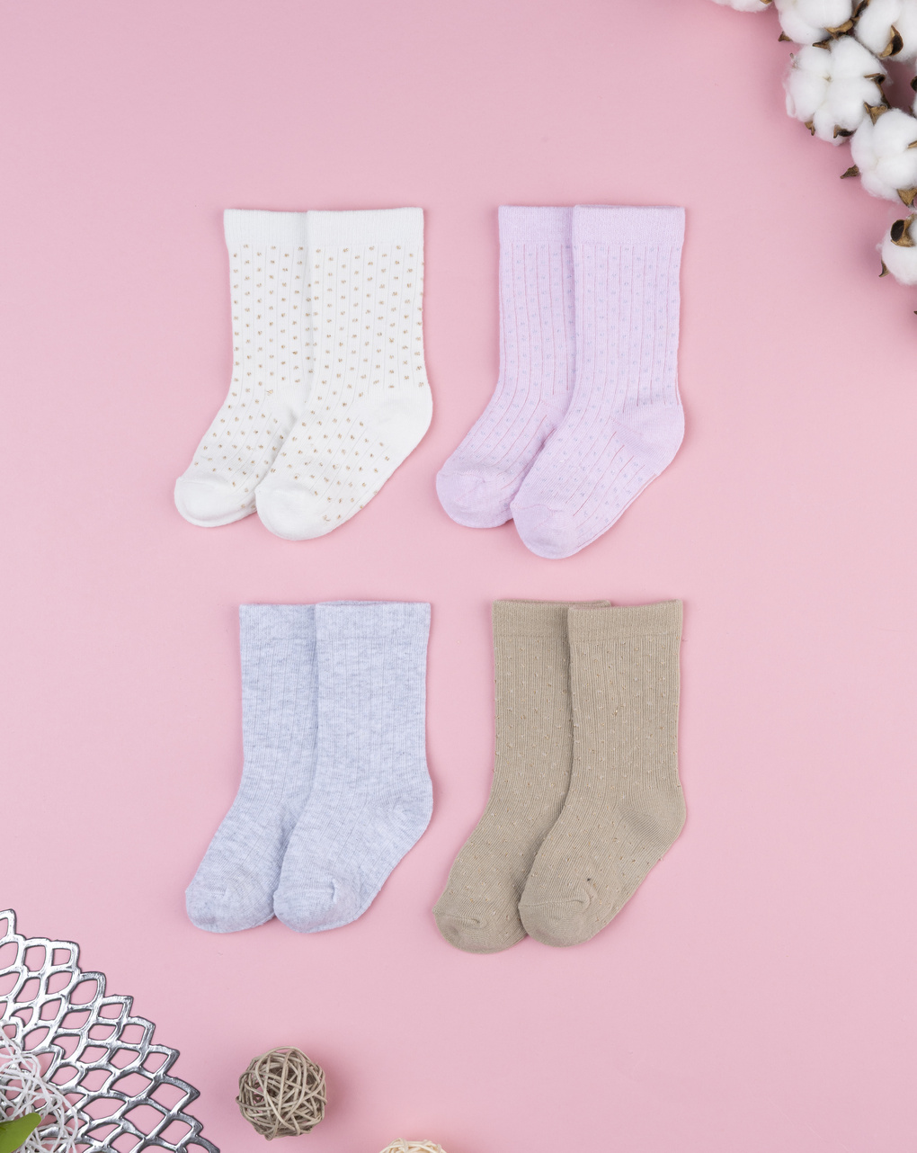 Pack 4 gambaletti bambina