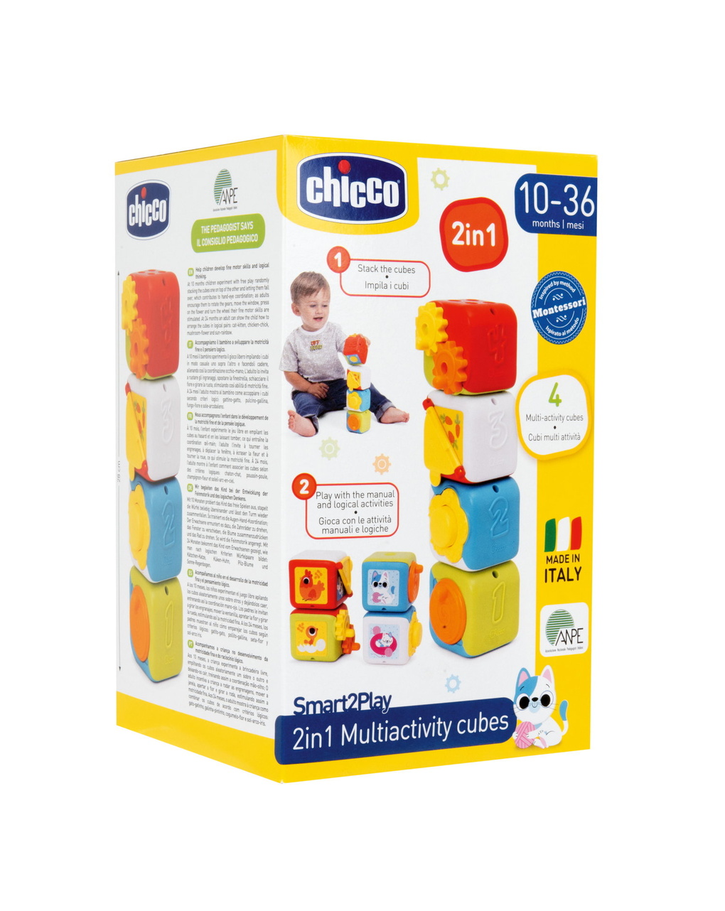 Gioco s2p cubi multiattivita' 2in1 - 10m+ - chicco