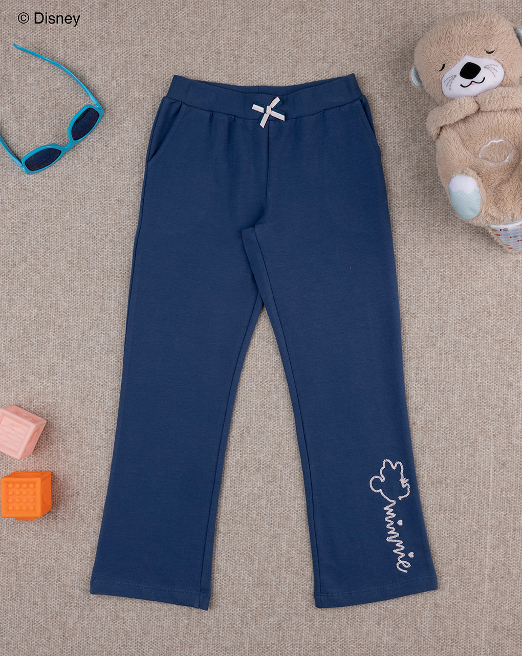 Pantalone felpa blu bambina disney minnie