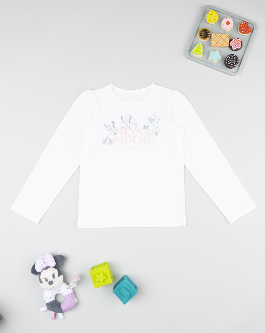 T-shirt bimba bianca minnie