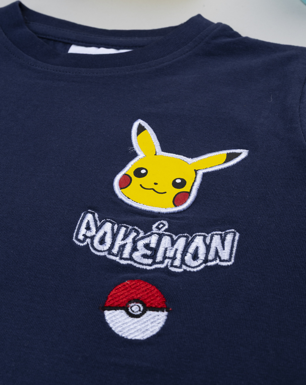 T-shirt blu notte bambino pokemon