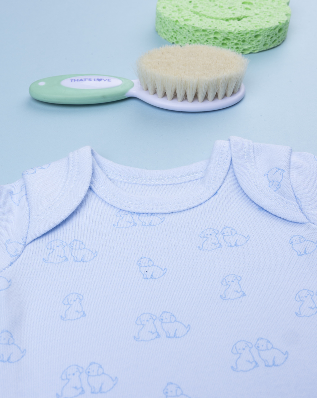 Body cotone felpato neonato cagnolini