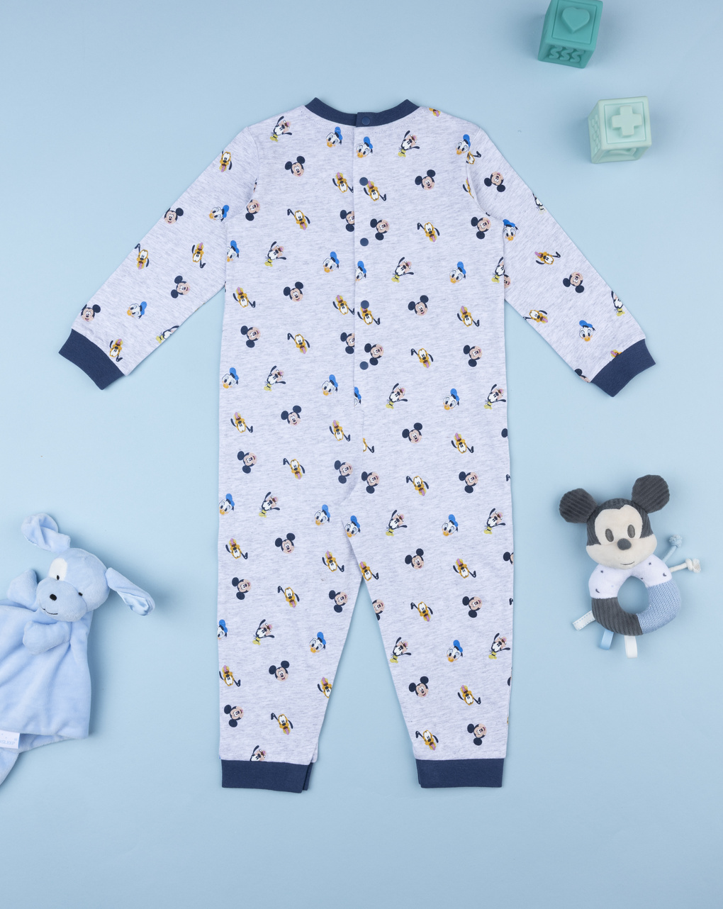 Pigiamone bimbo grigio/blu disney
