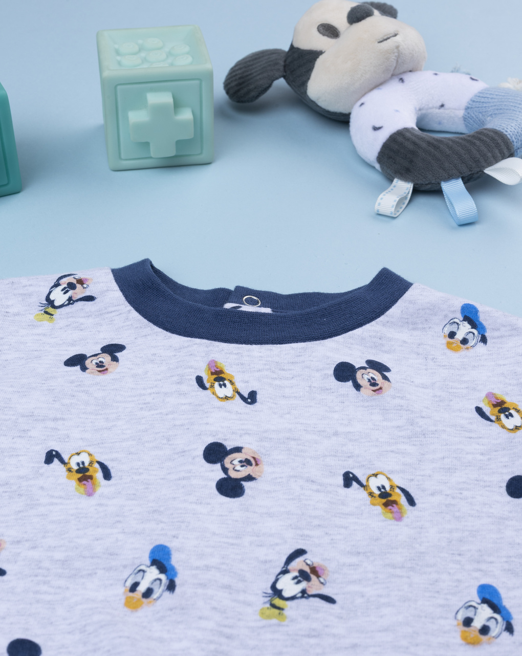 Pigiamone bimbo grigio/blu disney