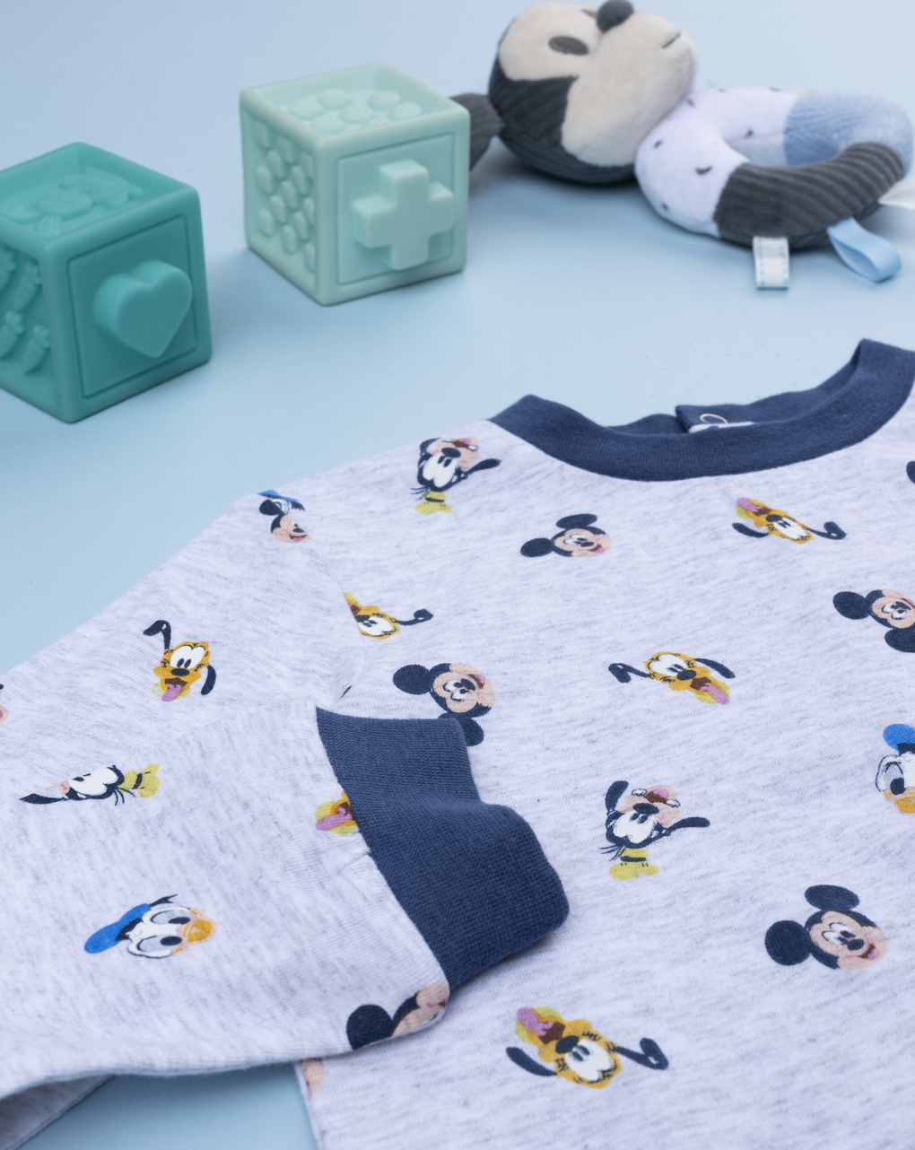 Pigiamone bimbo grigio/blu disney
