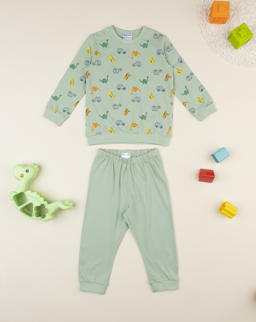 Pigiama bimbo due pezzi verde