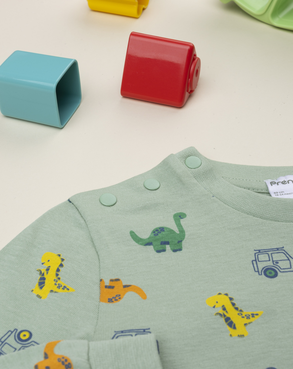 Pigiama bimbo due pezzi verde