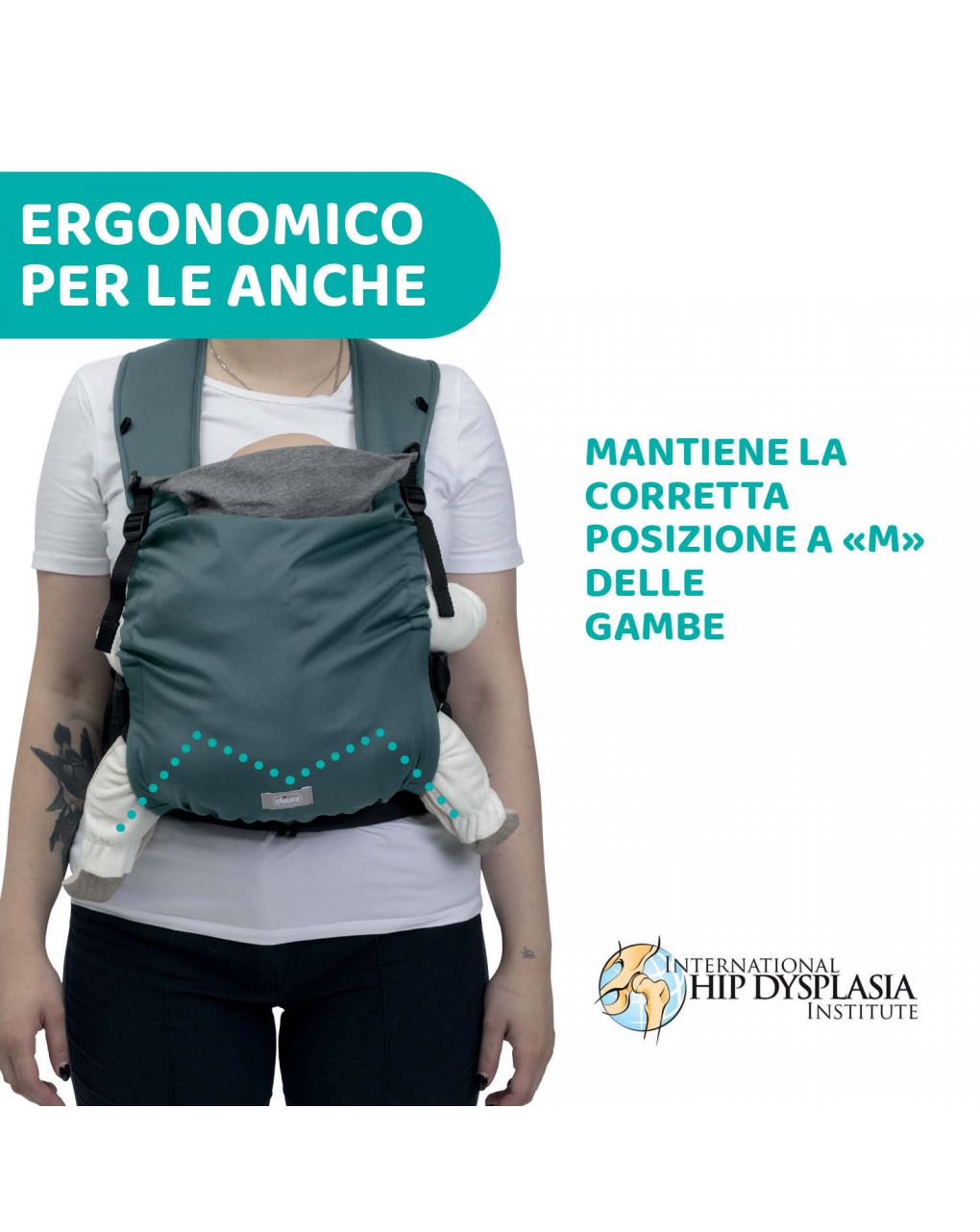 Marsupio skin fit green wood - chicco