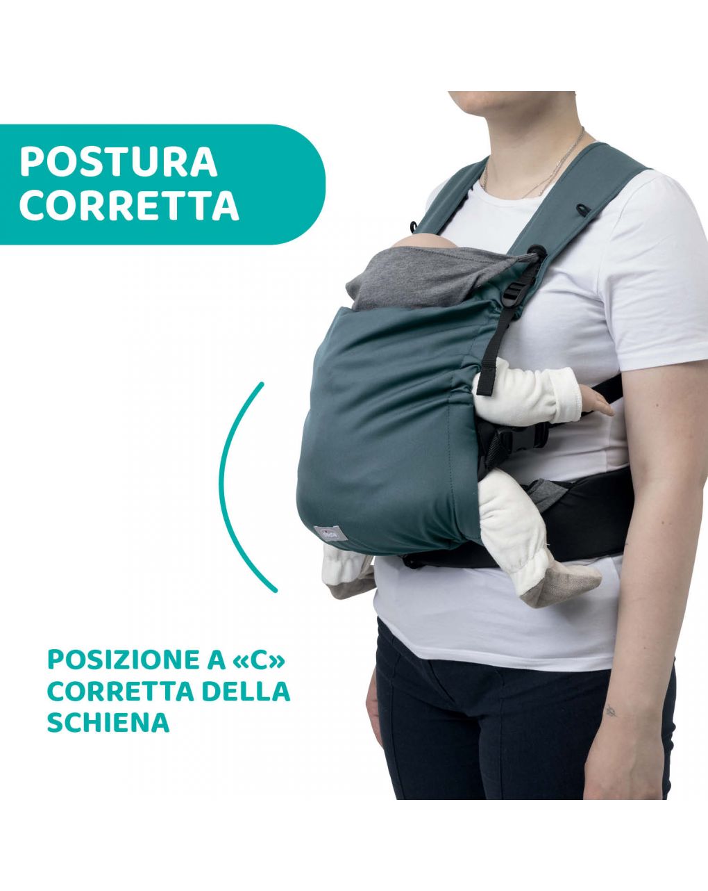 Marsupio skin fit green wood - chicco