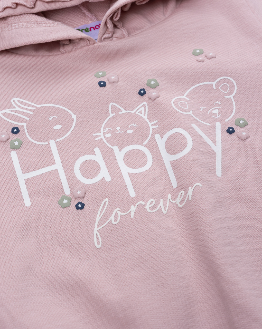 Completo jogging bimba rosa "happy forever"