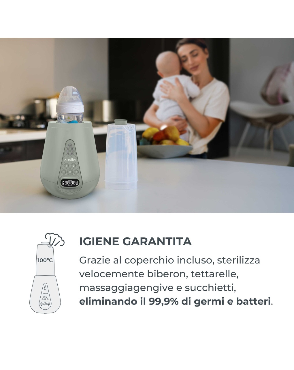 Scaldabiberon e sterilizzatore ultraveloce - nuvita