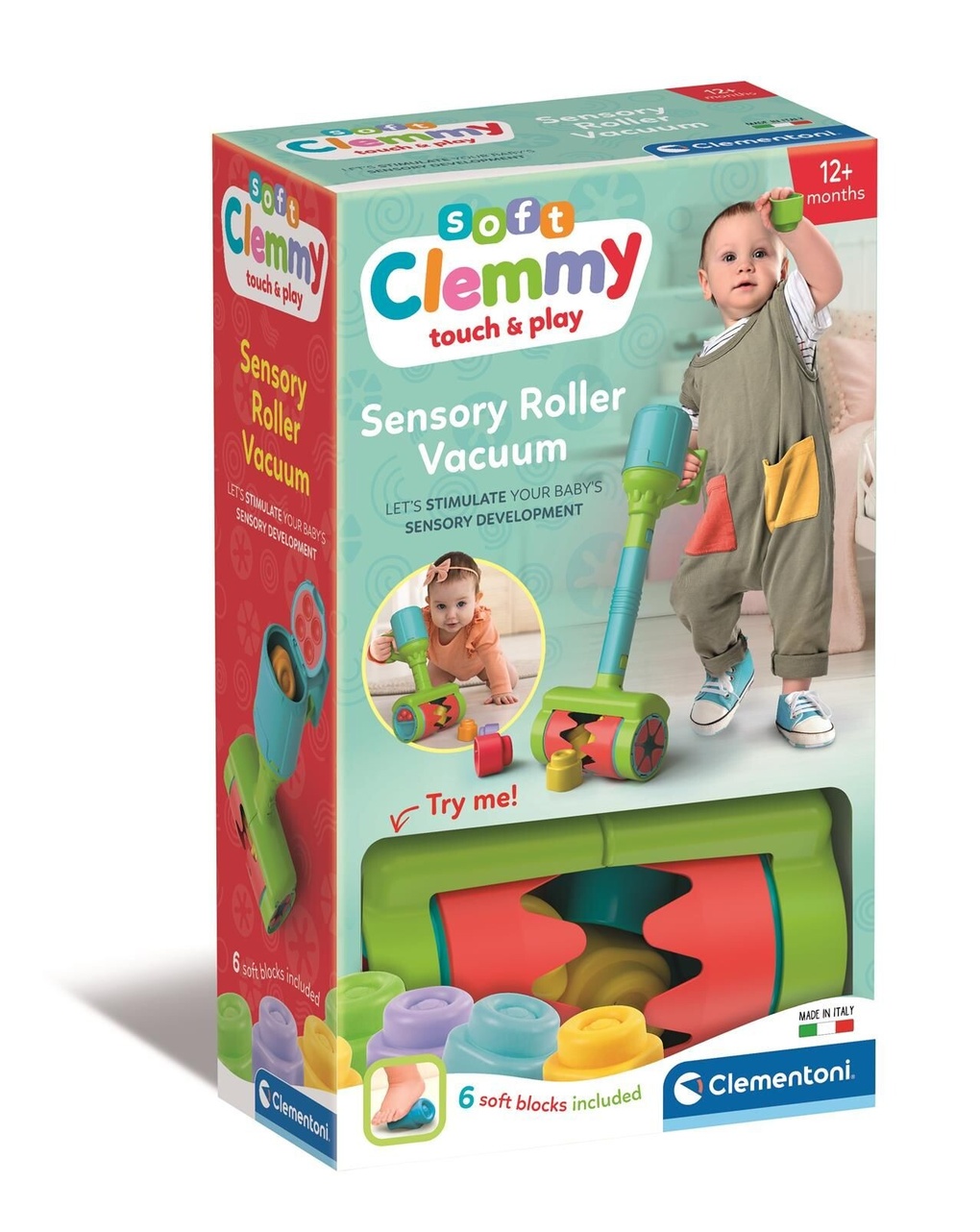 Rullo aspirapolvere sensoriale - 12m+ - clementoni