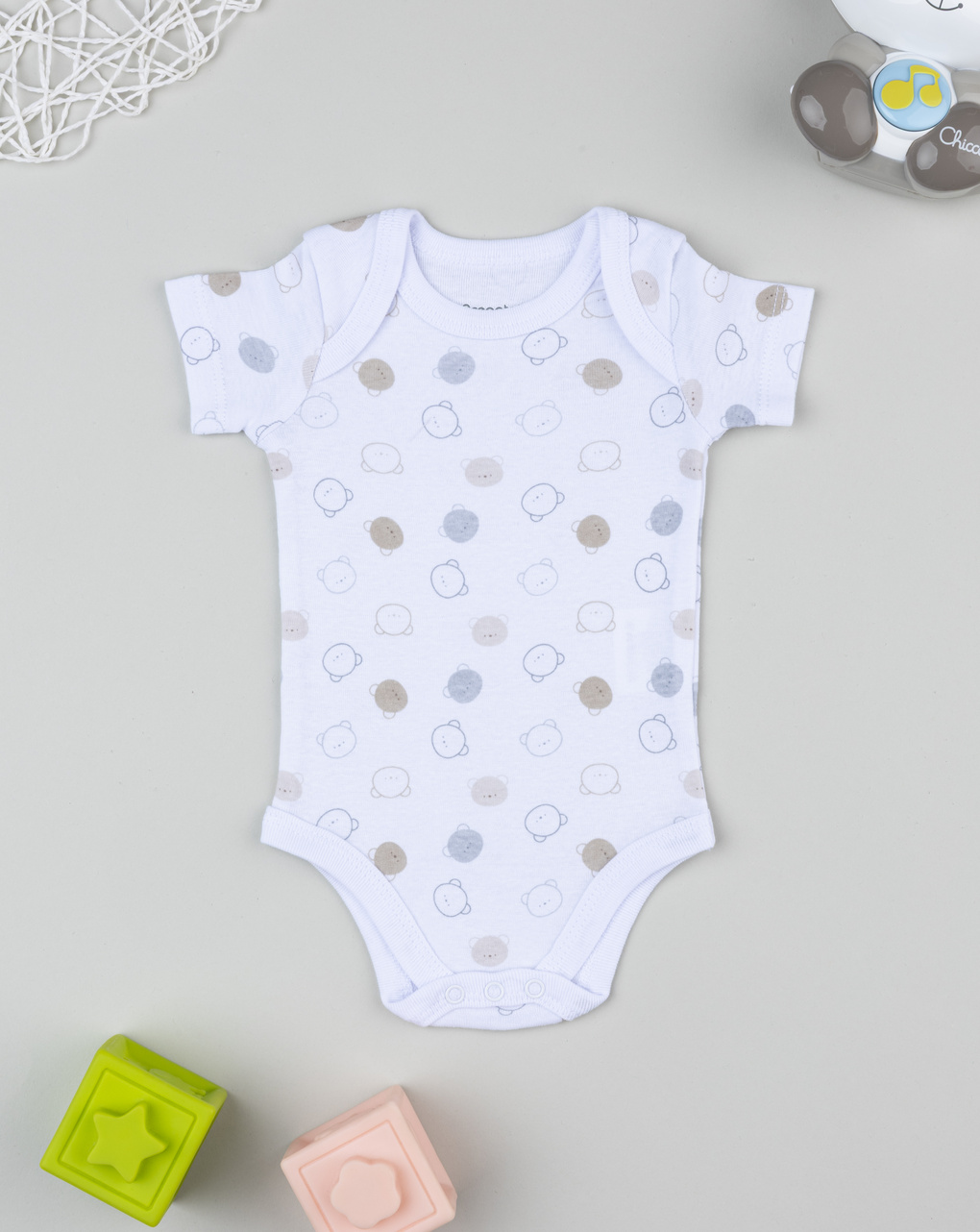 Body costina neonato orsetti allover