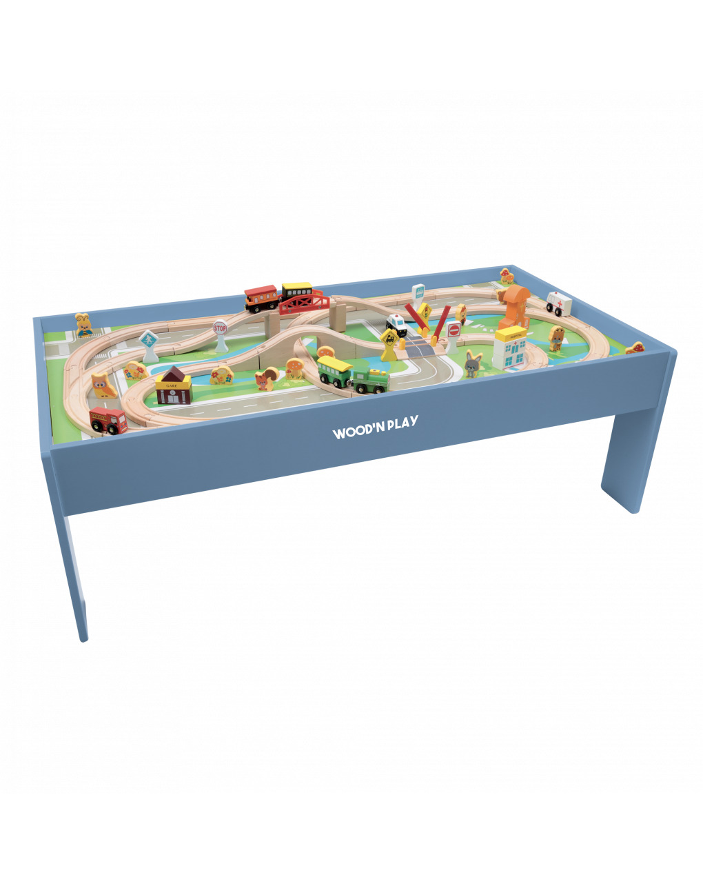 Tavolo gioco con pista treno- 2+-  - wood 'n' play