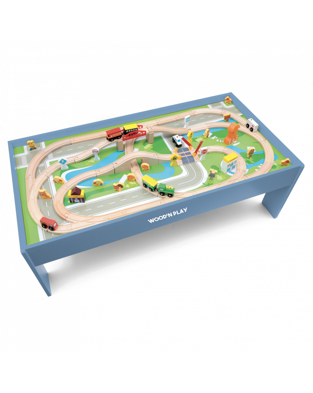 Tavolo gioco con pista treno- 2+-  - wood 'n' play