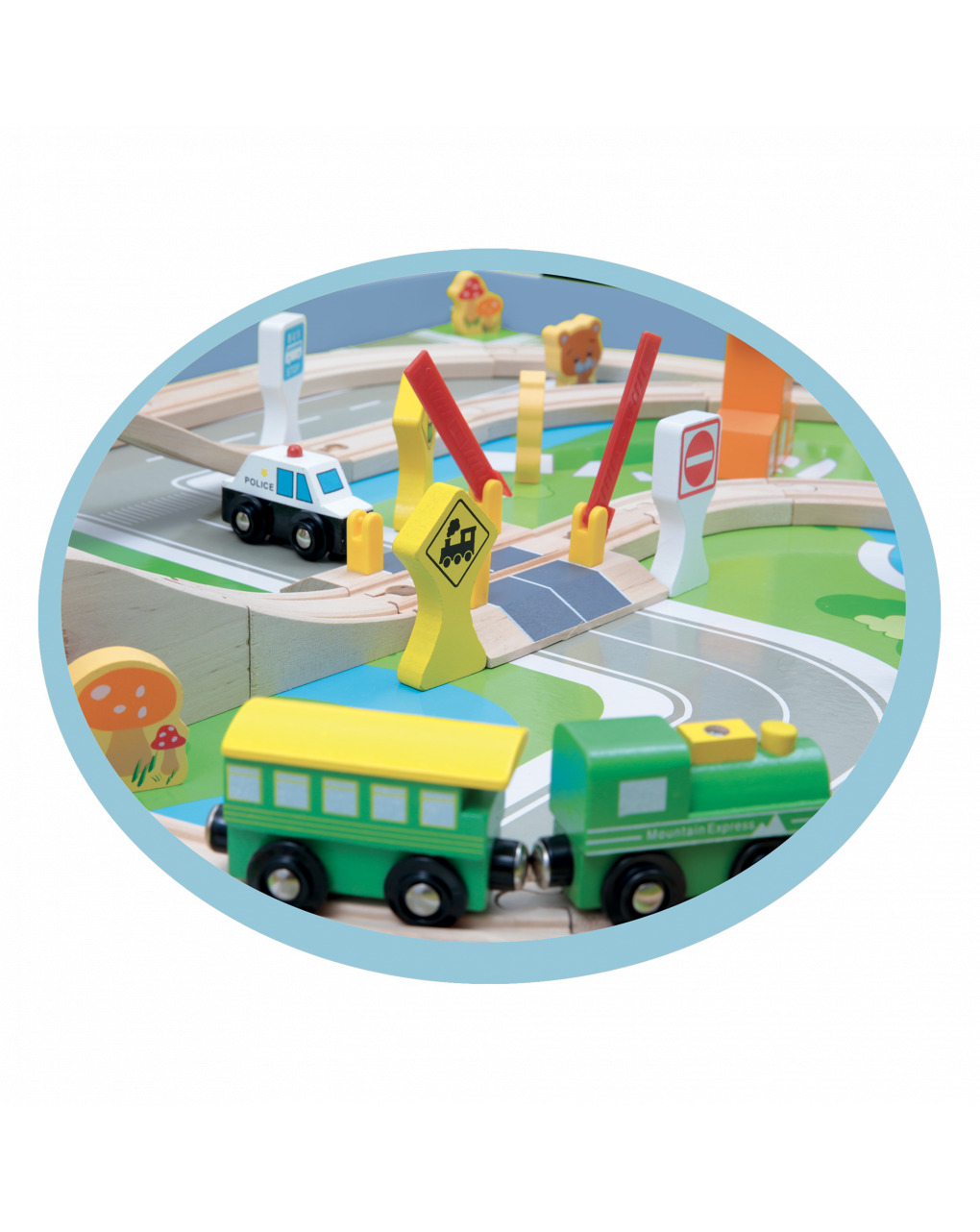 Tavolo gioco con pista treno- 2+-  - wood 'n' play