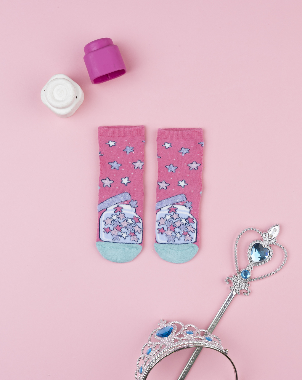 Antiscivolo bimba fucsia unicorno