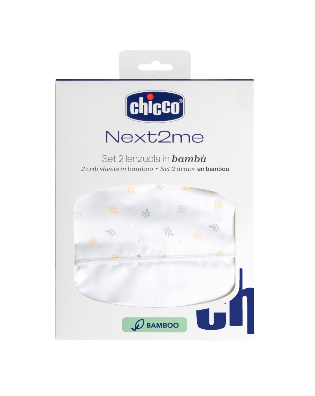 Set lenzuola bambu next2me foliage - chicco