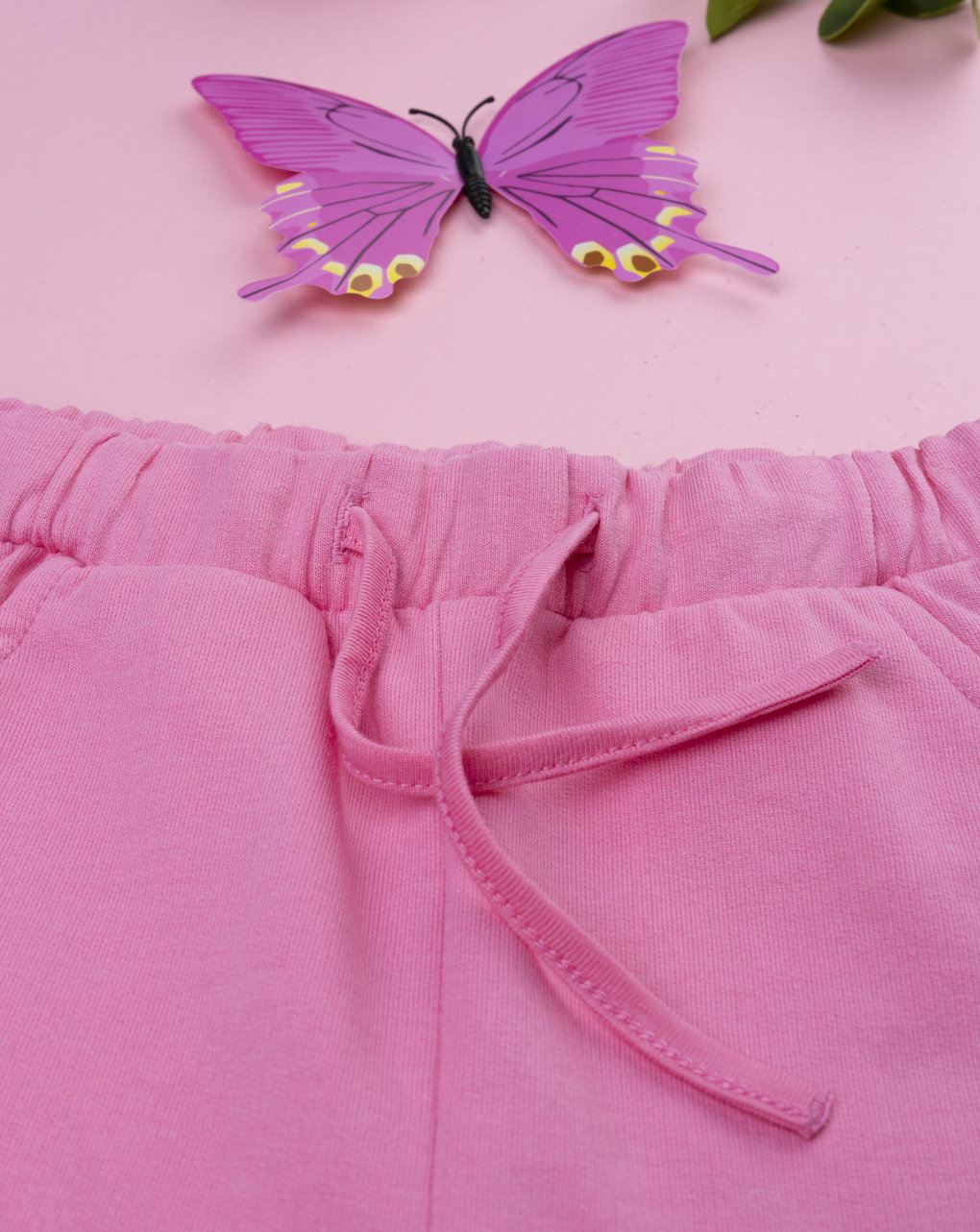 Pantalone bimba rosa stampa farfalle