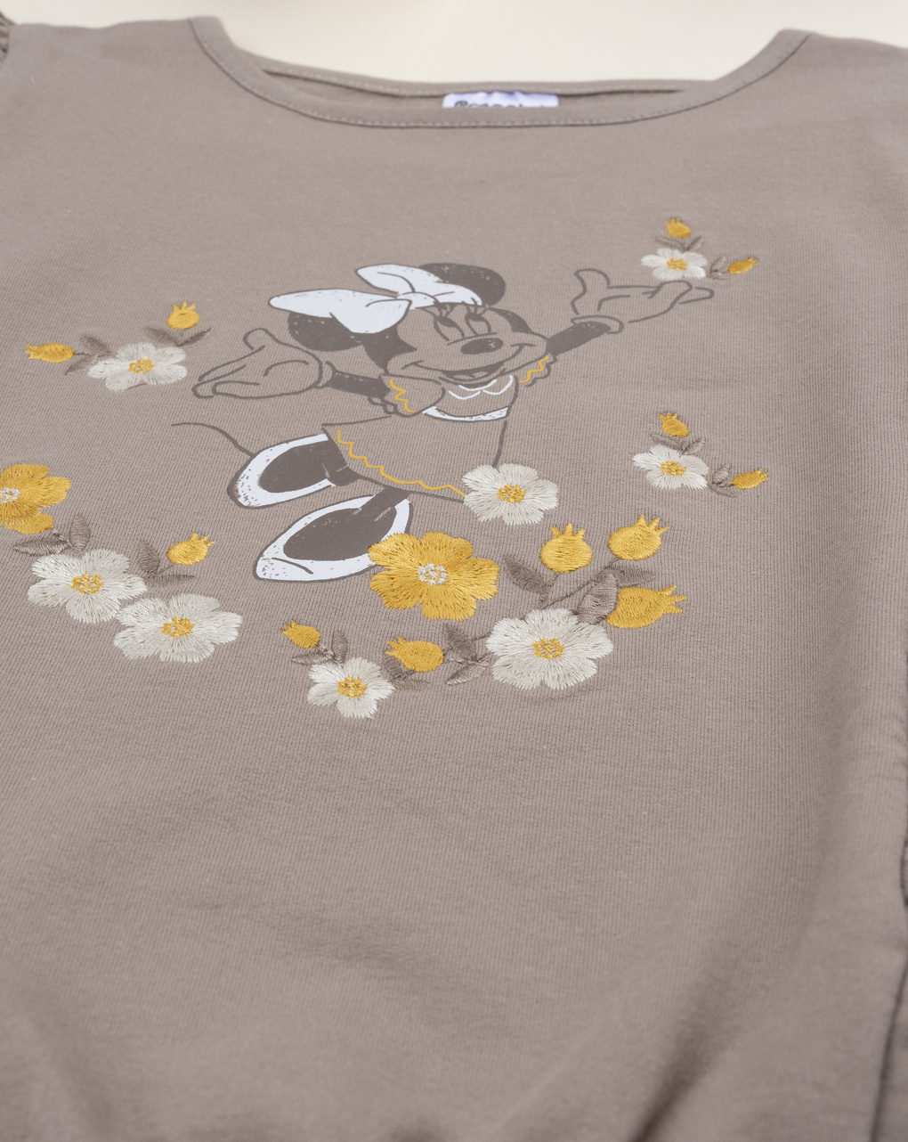 Felpa bimba marrone minnie