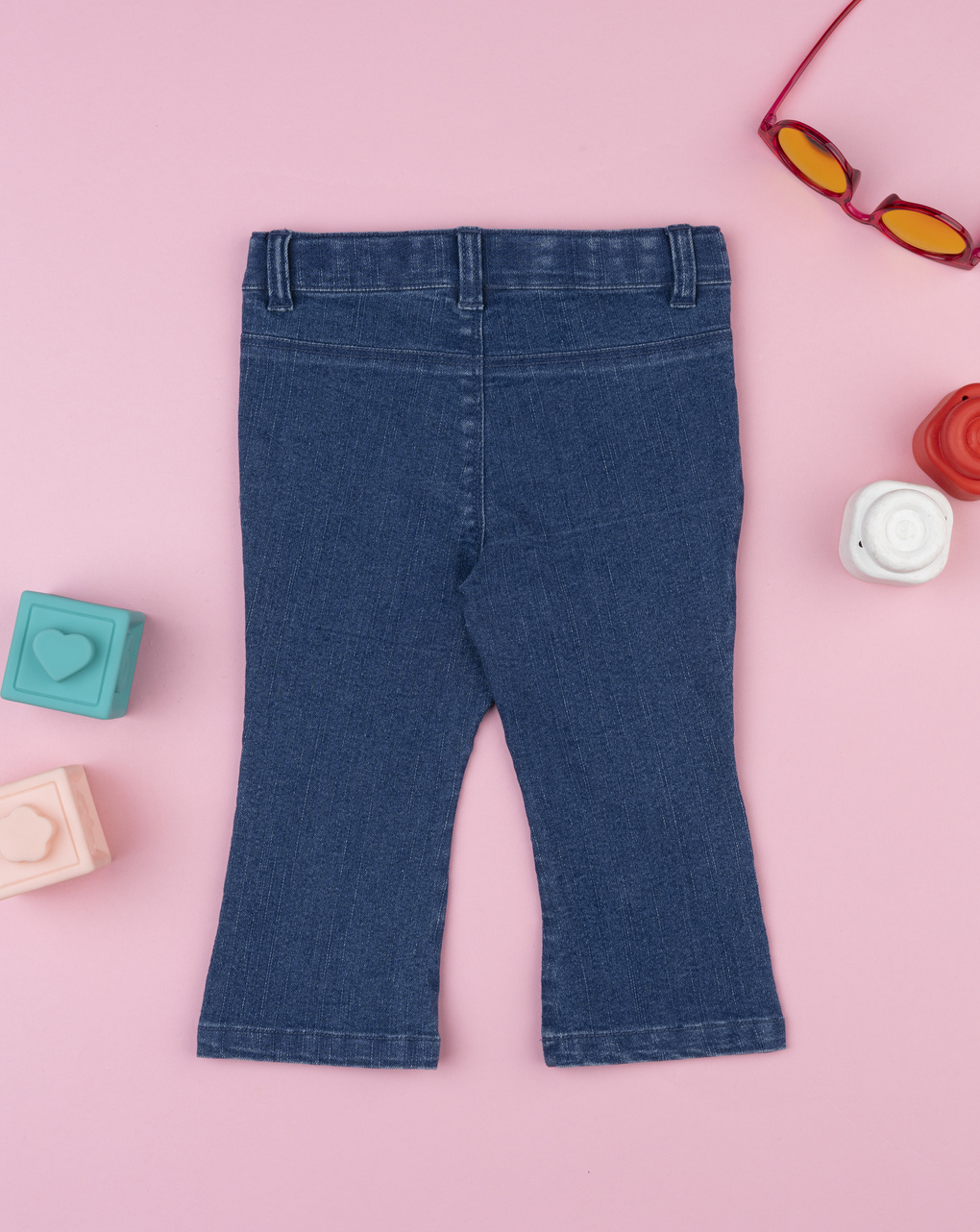 Jeans bimba ricamato