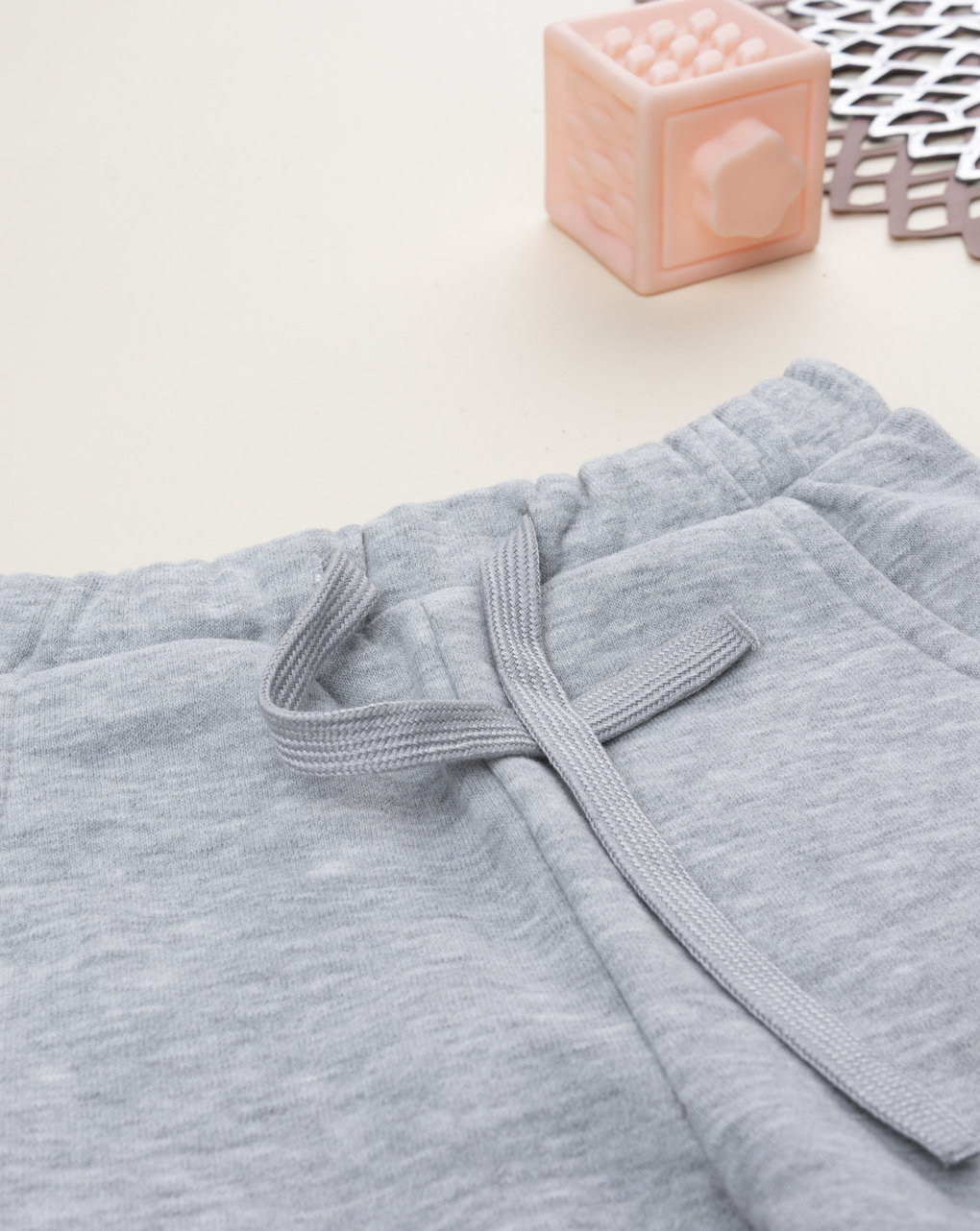 Pantalone bimba grigio stampato