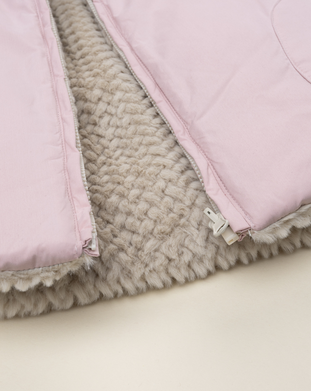 Giacca reversibile bimba rosa