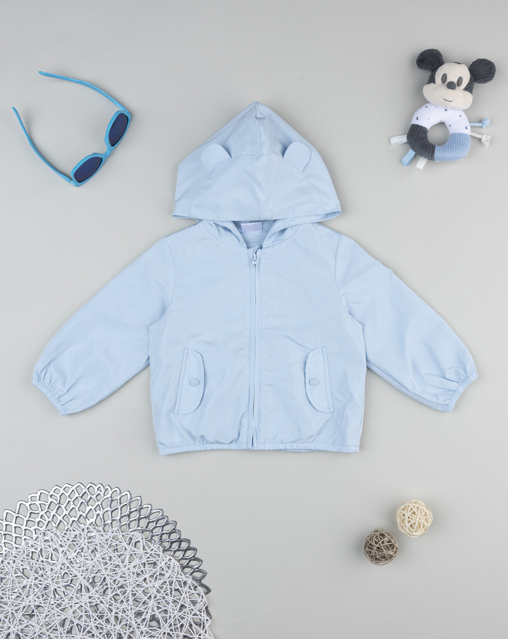Giacca orsetto bimbo azzurra