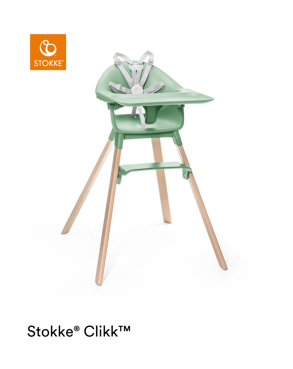Seggiolone clikk™ high chair - clover green - stokke®