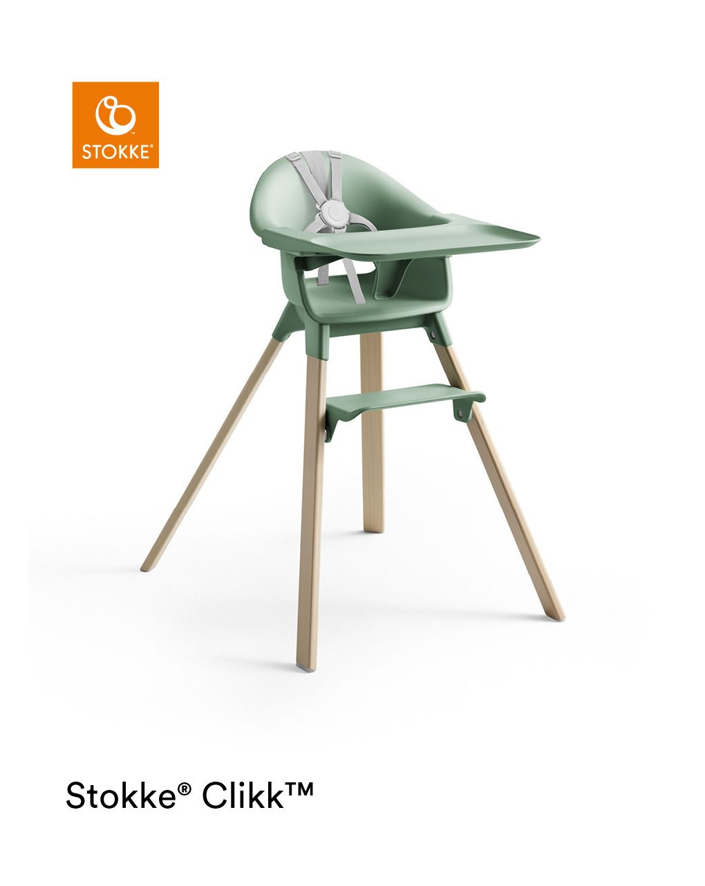 Seggiolone clikk™ high chair - clover green - stokke®