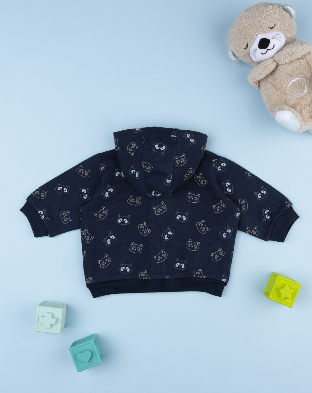 Felpa bimbo blu con allover